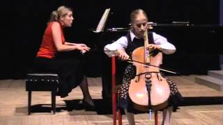 10 yearold MARGARITA BALANAS cello Popper Gavotte No 2 in D Major [upl. by Llennoc]