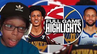 PEAK Wiggins Is BACK  Warriors vs Hawks Highlights Reaction amp Breakdown [upl. by Schulein]