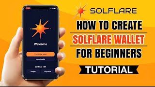 How to create SOLFLARE Wallet account  Solana Network  App Tutorial [upl. by Pentheam]