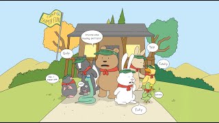 Summer Camp Critter Jitters by Jory John and Liz Climo  Picture Book Trailer [upl. by Ellives]