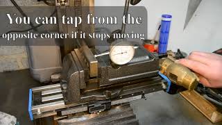 Clocking or dialling in a vice to the milling machine [upl. by Ralat]