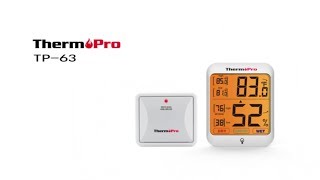 ThermoPro TP63 Indoor and Outdoor Thermometer Introduction [upl. by Melina]