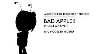 Alstroemeria Records ft nomico  Bad Apple Violet AI cover [upl. by Adekram387]