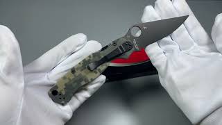 Spyderco Paramilitary 2 CPMS45VN Black Plain Blade Digital Camo Handles C81GPCMOBK2 [upl. by Lenwood]