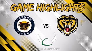 Victoria Grizzlies 2 at Vernon Vipers 1 October 30 2024 Game Highlights [upl. by Eimiaj636]