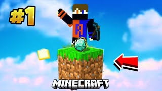 First Time Playing MINECRAFT One Block 😰  Minecraft One Block Part  1 minecraft oneblock [upl. by Adnilem]