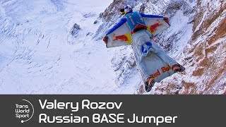 Valery Rozov  Russian BASE Jumper  Trans World Sport [upl. by Frasch]