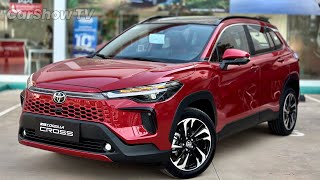 New Toyota Corolla Cross 2024  18L Luxury Family SUV  Red Mica Metallic Color [upl. by Alleinad]