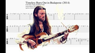 Timeless Burn Out in Budapeste  Estas Tonne  Guitar Tabs Tutorial [upl. by Latini]