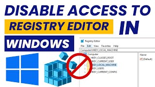 Disable Access to Registry Editor [upl. by Enirual]