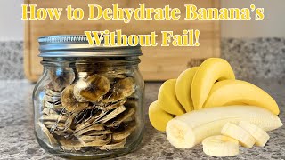 Turning Bananas Into Chips How to Dehydrate Bananas at Home [upl. by Naneek]