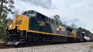 CSX 1982 Seaboard System Heritage Leads I02601 at Callahan FL [upl. by Ramsey173]