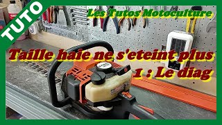 Taille haie Stihl HS75  ne séteint plus 14  Diag [upl. by Leissam]