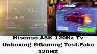 Hisense A6K Unboxingamp ReviewGaming Test On 120HzFake 120HZDont Buy Before Watching This Video [upl. by Persson]