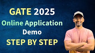 GATE 2025 Application Demo  Step by step gate2025 [upl. by Pollyanna831]