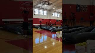 Winston Salem State Softball Setting up their new AIR Batting Cage [upl. by Camp]