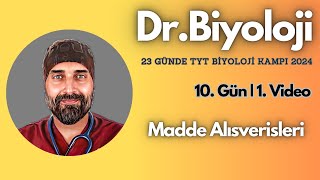 Madde Alışverişleri  23 Günde TYT Biyoloji Kampı yks2024  9 Sınıf [upl. by Teeter236]