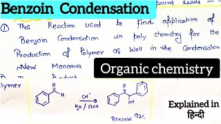 Benzoin condensation in hindisem2 organic chemistryMsc chemistrybenzoin condensation mechanism [upl. by Lotty]