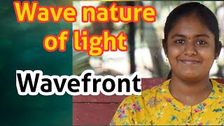 Wave nature of light wavefront Class12 physicsTamilRD Academy unit7Wave optics [upl. by Yotal]