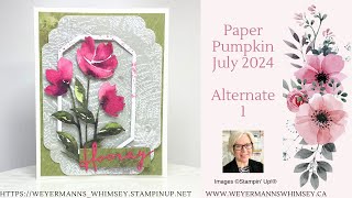 Paper Pumpkin July 2024 Painted Petals Alternative 1 [upl. by Nosyerg]