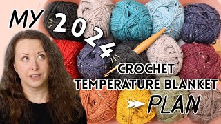 My Plan for How To Crochet a Temperature Blanket Linen Stitch [upl. by Ziana]