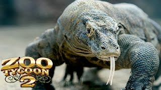 Zoo Tycoon 2 Komodo Dragon Exhibit Speed Build [upl. by Dewitt]