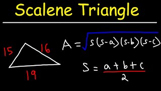 How To Find The Area of a Scalene Triangle [upl. by Sandeep]