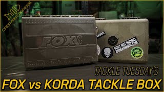 Which Tackle Box is the best Fox Edges vs Korda Tackle Box [upl. by Nennek810]