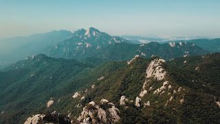 Relaxing Music with Nature Sounds • 4k Panoramic Views of Mountains • Piano Music [upl. by Anirbys]