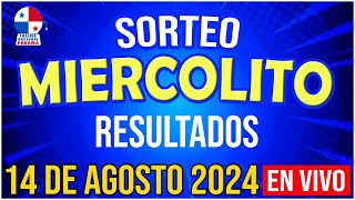 🔰🔰 EN VIVO SORTEO MIERCOLITO 14 de AGOSTO de 2024  Loteria Nacional de Panamá [upl. by Matronna]