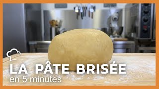 Pâte brisée en 5 minutes  Recette rapide [upl. by Eleph409]