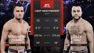 UFC Macau Zhang vs Diaz UFC 5 Simulation [upl. by Giule967]