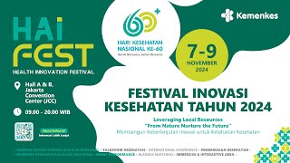 Festival Inovasi Kesehatan tahun 2024 HALL B [upl. by Atiuqihs]