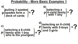 Probability amp Statistics 21 of 62 Probability  4 More Basic Examples [upl. by Enylorac157]