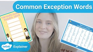 Twinkl Teaches KS1 English  What Are Common Exception Words [upl. by Airekat]