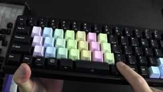 【しるび】キーボード七色キートップ交換動画  Filco Majestouch MINILA Air FFBT68MRLNB [upl. by Dlorej]