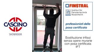 Sostituzione infissi Finstral in 30 minuti  Cascino Showroom [upl. by Kalvin]