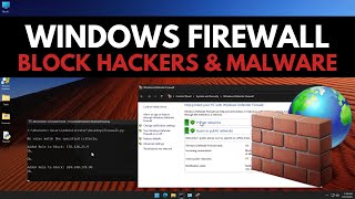 How to use Windows Firewall to block Hackers and Malware [upl. by Onihc]