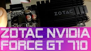 Zotac Geforce GT 710 Video Card  2GB DDR3 Graphic Memory  Unboxing amp Review [upl. by Arimihc]