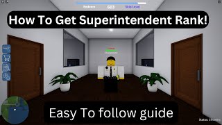 How To Get Superintendent Rank In Stateview Prison [upl. by Faxon674]