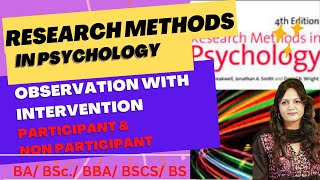 Observational Method with Intervention Research Methods wellnessbyfarah psychologylectures [upl. by Vachel619]