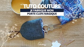 Tuto Couture débutant  Je couds mon Porte clefs Magique [upl. by Anailli204]