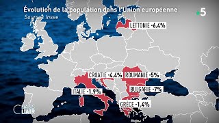 LEurope et la crise démographique  Reportage cdanslair 26012022 [upl. by Anson]