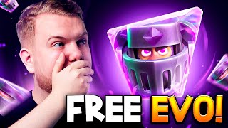 FREE EVOLUTION BEST MEGA KNIGHT DECK IN CLASH ROYALE [upl. by Aramat]