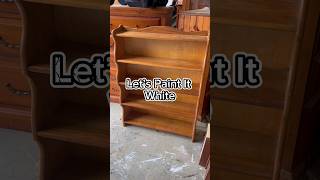 Let’s paint this bookcase white diy furniturepainting refinishing [upl. by Oilcareh]