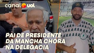 PAI DE PRESIDENTE DA MANCHA CHORA NA DELEGACIA E DIZ QUE FILHO É INOCENTE VÍDEO [upl. by Bidget953]