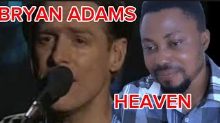 FIRST TIME REACTING TO Bryan Adams  Heaven  Acoustic Live  Reaction [upl. by Auguste]