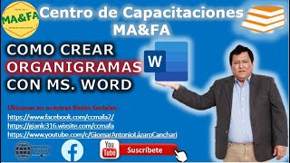 ✅ COMO CREAR ORGANIGRAMAS CON WORD  HORIZONTAL O VERTICAL [upl. by Thekla]