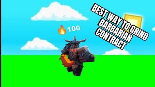 Strat for grinding barb contract Roblox bedwars [upl. by Mistrot95]