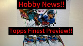 First look at 2024 Topps Finest Discuss the Huge changes this year Checklist review finest [upl. by Ihc]